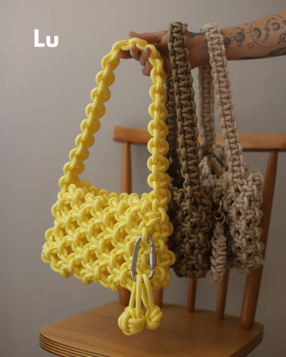 Curso Coleção Completa de Bolsas em Macramê IALAI - Por Laiz Alionço